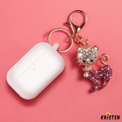 Diamond Cat Keychain Protective Case for Apple Airpods Pro