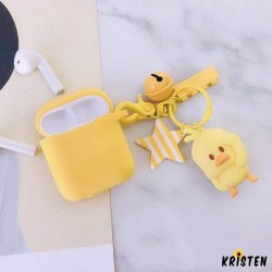 Cute Yellow Chicken Silicone Protective Shockproof Case for Apple Airpods 1 & 2