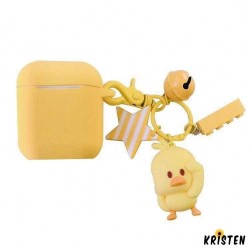 Cute Yellow Chicken Silicone Protective Shockproof Case for Apple Airpods 1 & 2
