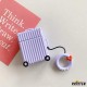 Cute Luggage Box Silicone Protective Shockproof Case for Apple Airpods 1 & 2