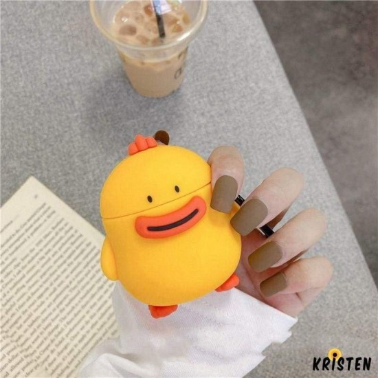 Cute Duck Silicone Protective Case for Apple Airpods 1 & 2