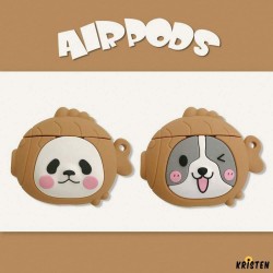Cute Cookie Panda Silicone Protective Case for Apple Airpods 1 & 2