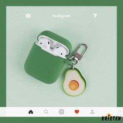 Cute Avocado Silicone Protective Shockproof Case for Apple Airpods 1 & 2