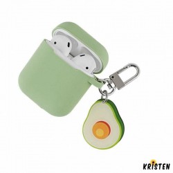 Cute Avocado Silicone Protective Shockproof Case for Apple Airpods 1 & 2