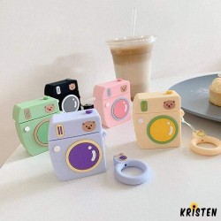 Cute 3d Camera Silicone Protective Shockproof Case for Apple Airpods 1 & 2