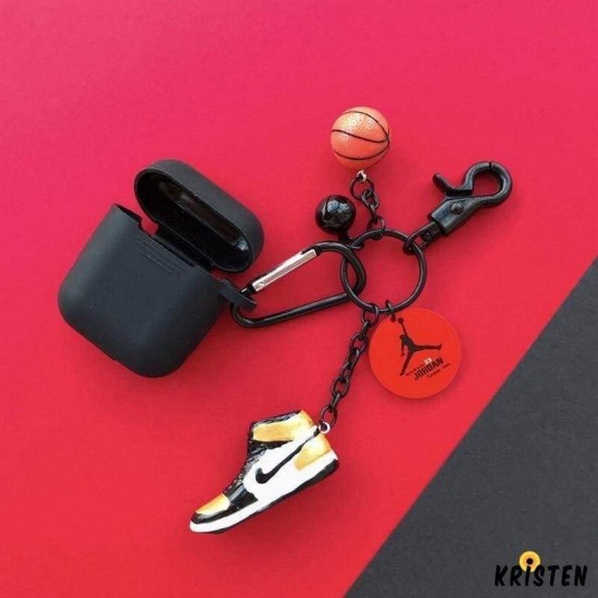 Air Jordan Sneaker Silicone Protective Shockproof Case for Apple Airpods 1 & 2