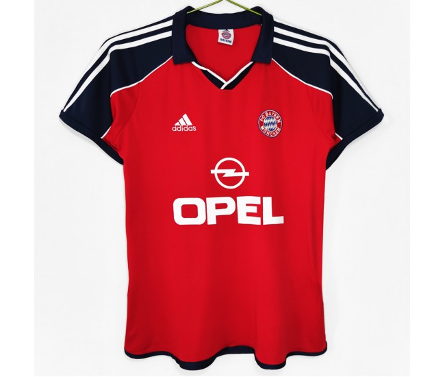 Bayern Munich Men Home Retro Soccer Jersey 2000