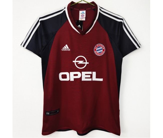 Bayern Munich Men Home Retro Soccer Jersey 2001