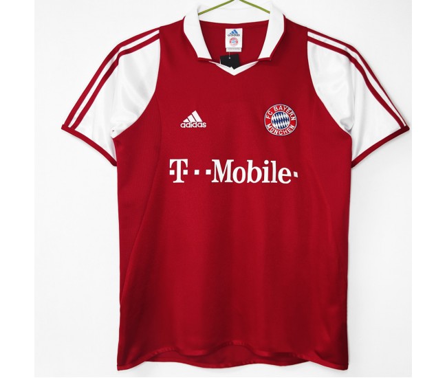 Bayern Munich Men Home Retro Soccer Jersey 2003