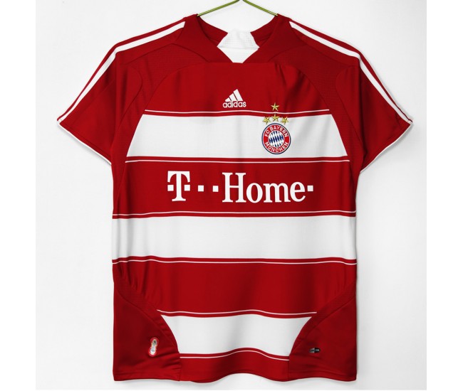 Bayern Munich Men Home Retro Soccer Jersey 2007