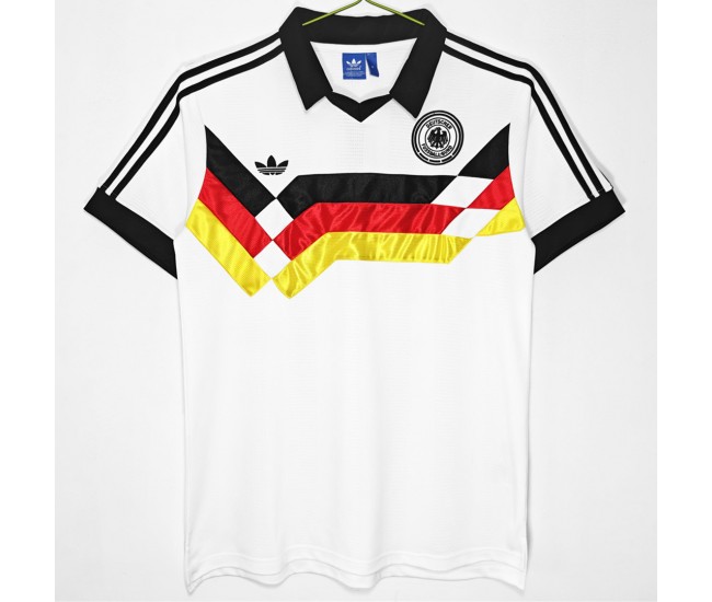 East Germany Men Home Retro Soccer Jersey 1988 