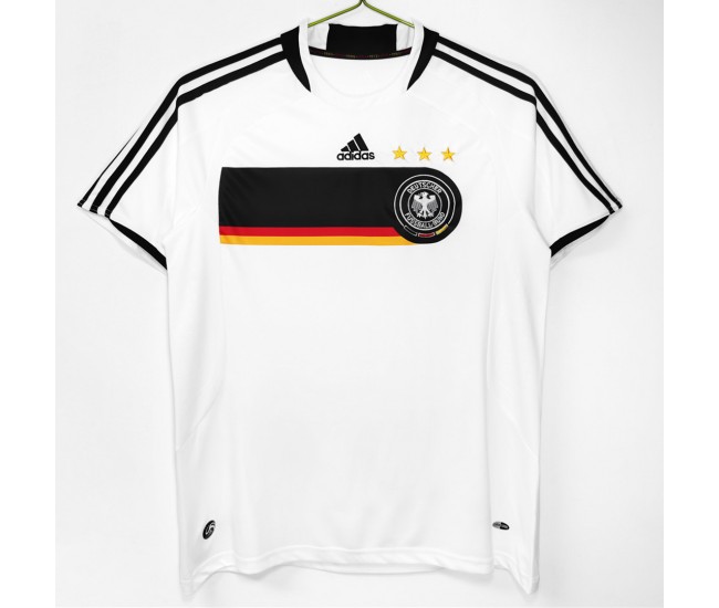 Germany Men Home Retro Soccer Jersey 2008