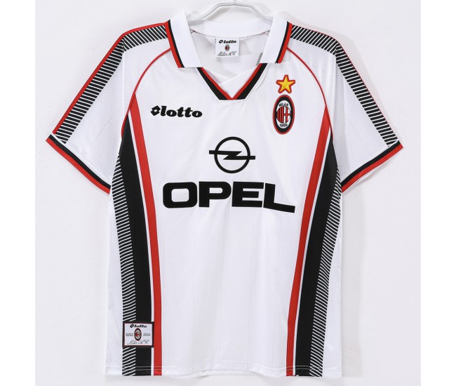 AC Milan Men Away Retro Soccer Jersey 1997 AC Milan Men Away Retro Soccer Jersey 1997