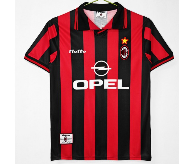 AC Milan Men Home Retro Soccer Jersey 1997