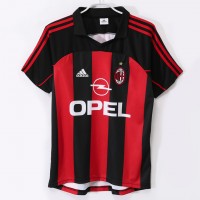 AC Milan Men Home Retro Soccer Jersey 2002