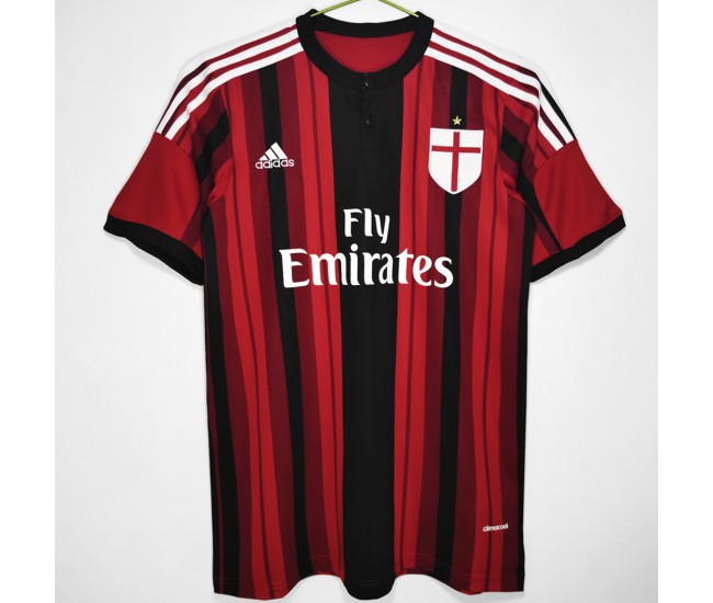 AC Milan Men Home Retro Soccer Jersey 2014