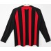 AC Milan Men Home Long Sleeve Retro Soccer Jersey 2008