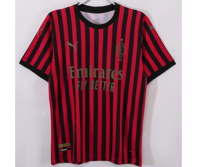 AC Milan Men 120th Anniversary Commemorative Retro Soccer Jersey 2019