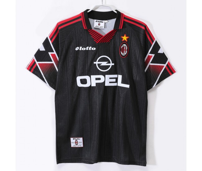 AC Milan Men Third Retro Soccer Jersey 1997 AC Milan Men Third Retro Soccer Jersey 1997