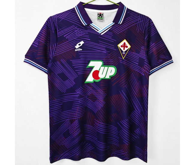 ACF Fiorentina Mens Home Soccer Jersey 1992