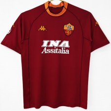 AS Roma Mens Home Soccer Jersey 2001 AS Roma Mens Home Soccer Jersey 2001