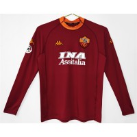 AS Roma Mens Home Long Sleeve Soccer Jersey 2001