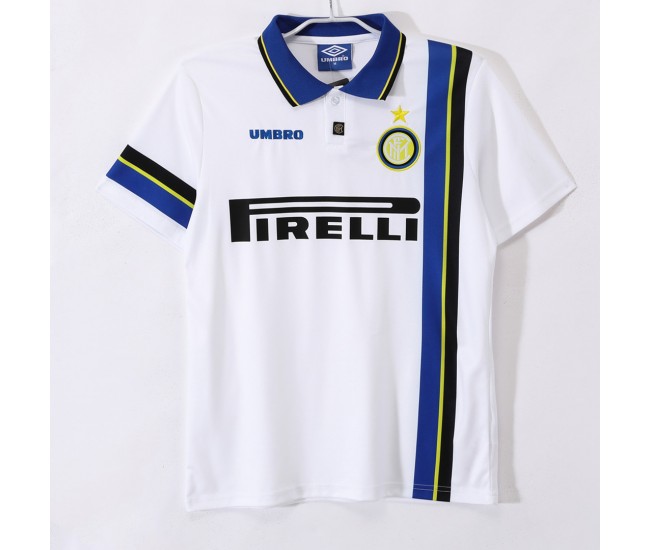 Inter Milan Men Away Retro Soccer Jersey 1997