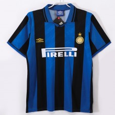 Inter Milan Men Home Retro Soccer Jersey 1995 Inter Milan Men Home Retro Soccer Jersey 1995
