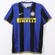 Inter Milan Men Home Retro Soccer Jersey 2008 Inter Milan Men Home Retro Soccer Jersey 2008