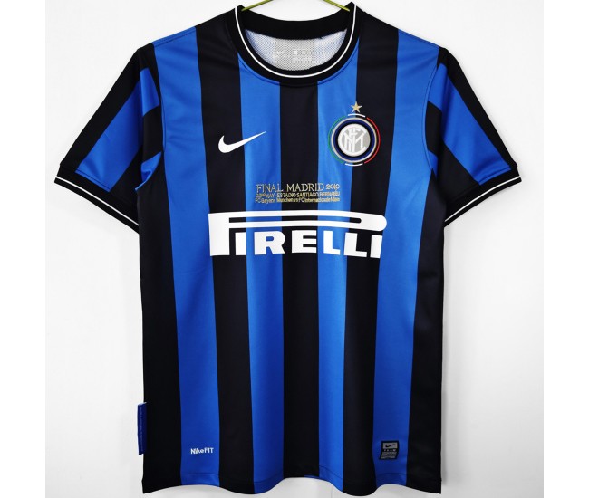 Inter Milan Men Home Retro Soccer Jersey 2009