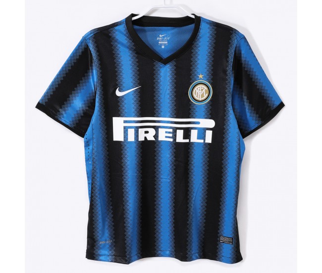 Inter Milan Men Home Retro Soccer Jersey 2010