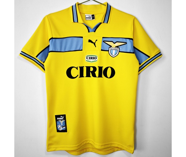 SS Lazio Men Away Retro Soccer Jersey 1998