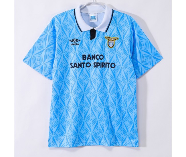 SS Lazio Men Home Retro Soccer Jersey 1991