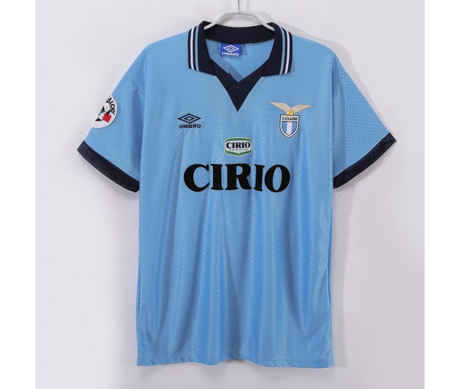 SS Lazio Men Home Retro Soccer Jersey 1996