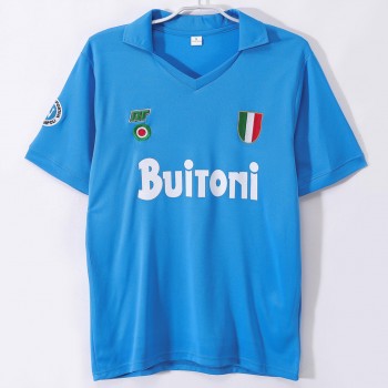 SSC Napoli Mens Home Soccer Jersey 1987 SSC Napoli Mens Home Soccer Jersey 1987