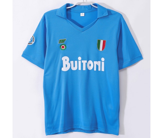 SSC Napoli Mens Home Soccer Jersey 1987