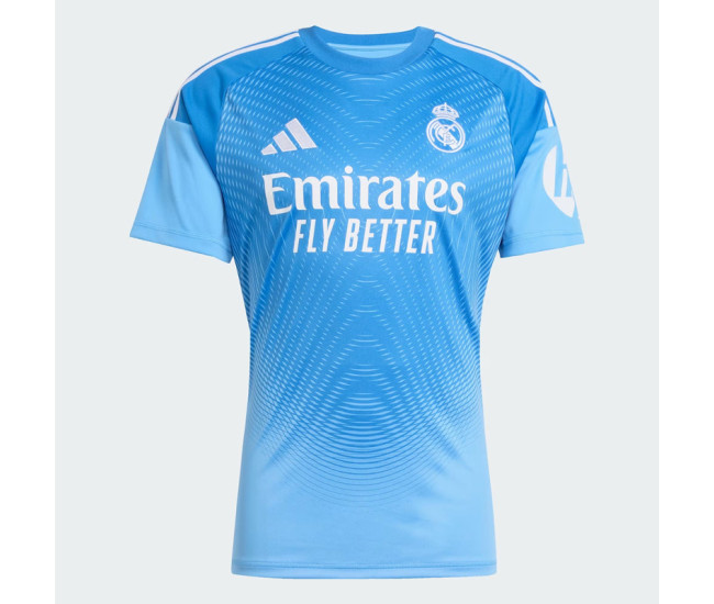 Real Madrid Mens Home Goalkeeper Soccer Jersey 2025