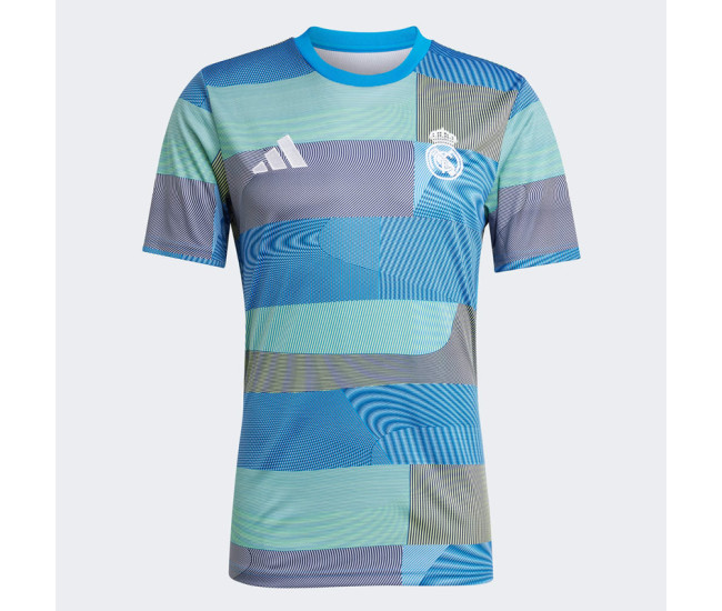 Real Madrid Mens Pre Match Soccer Jersey 2025