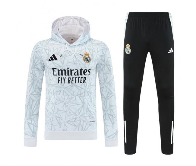 Real Madrid Mens Hooded Training Sweat Soccer Tracksuit 2025