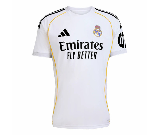 Real Madrid Mens Home Soccer Jersey 2025