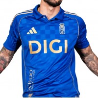 Real Oviedo Mens Centenary Home Soccer Jersey 2025