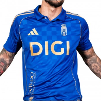 Real Oviedo Mens Centenary Home Soccer Jersey 2025