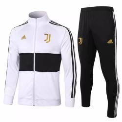 Juventus Presentation Soccer Tracksuit White Black 2020 2021