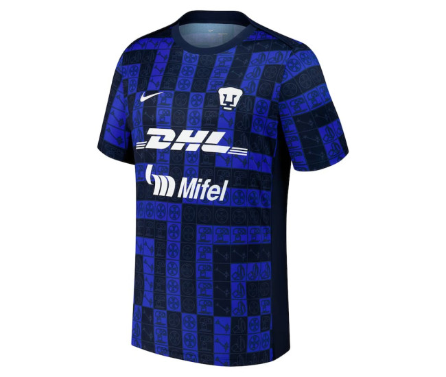 Pumas UNAM Mens Pre Match Jersey 2025
