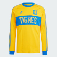 Tigres UANL Mens Long Sleeve Trefoil Soccer Jersey 2023