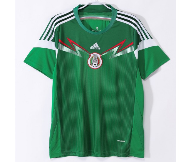 Mexico Men Home Retro Soccer Jersey 2014