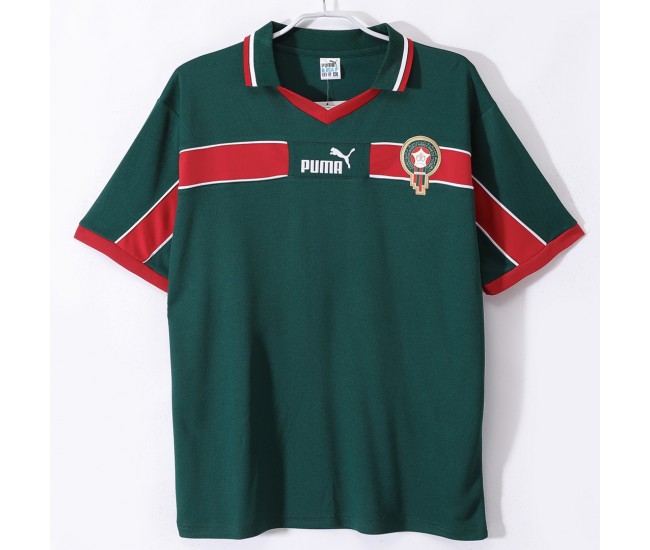 Morocco Men Home Retro Soccer Jersey 1998