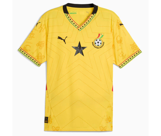 Ghana Mens Away Soccer Jersey 2025