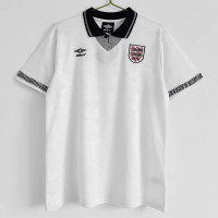 England Men Home Retro Soccer Jersey 1990 