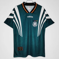 Germany UEFA EURO Men Away Retro Soccer Jersey 1996 